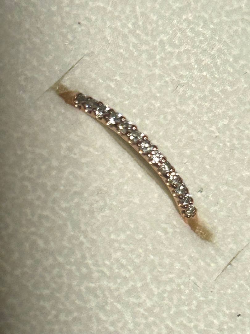 カ*ル様 ESTELLE K10 ピンクゴールド ダイヤモンド リング