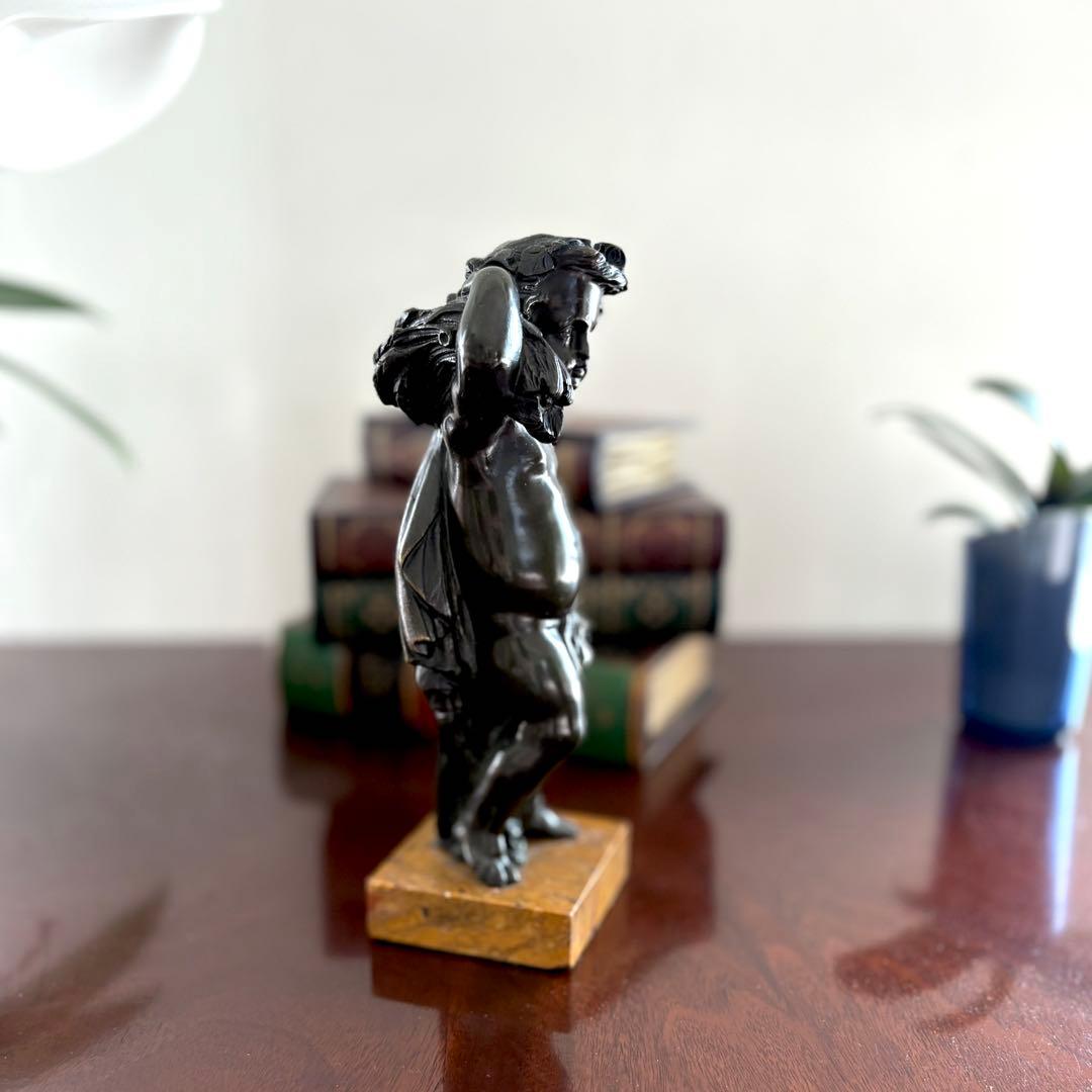 ブロンズ像 少年 約22センチ インテリア 置物