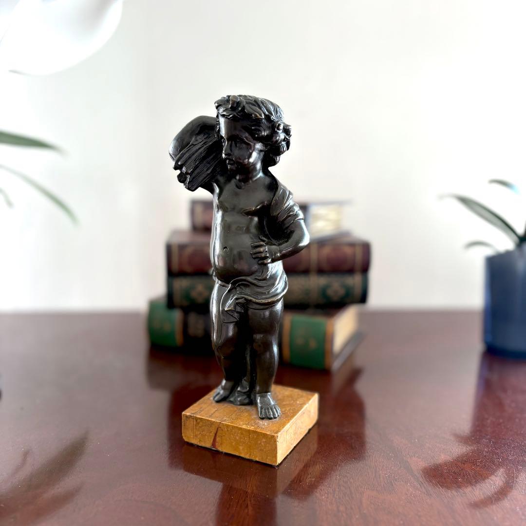 ブロンズ像 少年 約22センチ インテリア 置物
