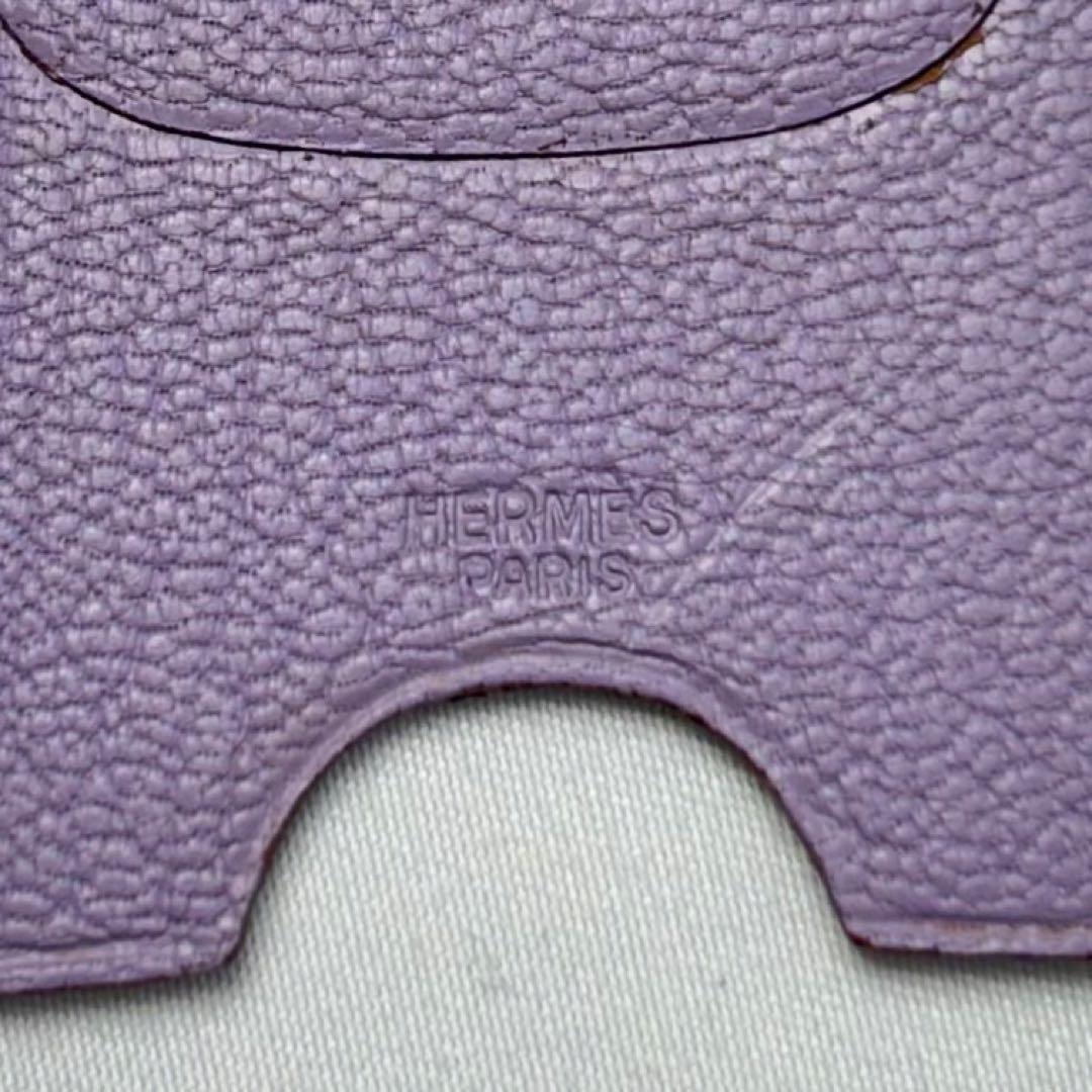 エルメス HERMES ブックマーク アニマルモチーフ カバ レザー