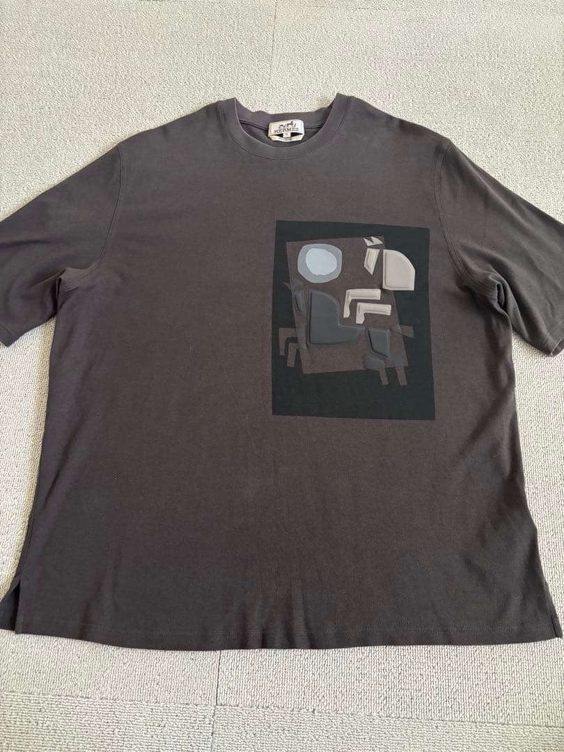 本物　エルメス　Tシャツ　ブラウン/茶色