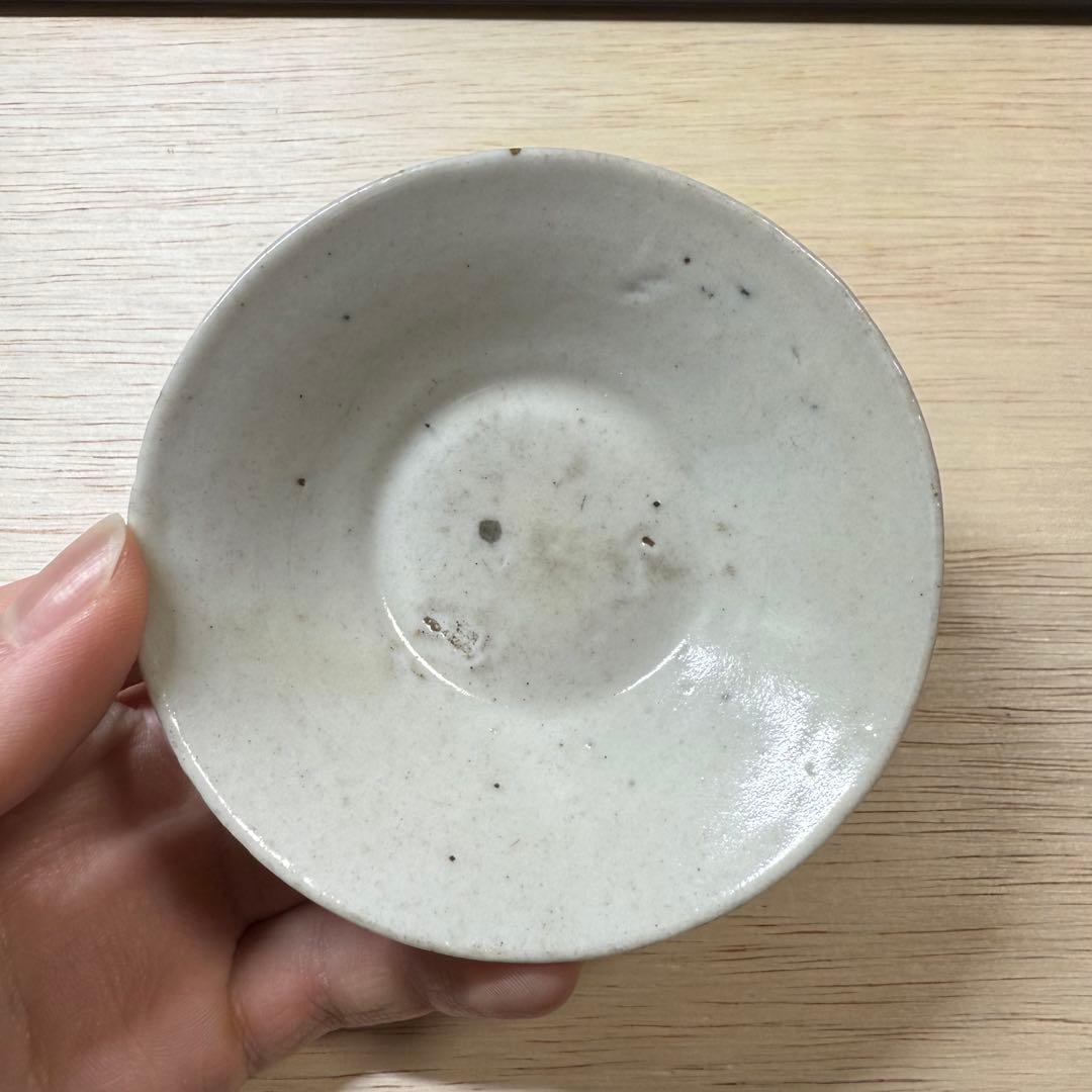 古伊万里 こんにゃく印判 盃 型紙摺印判 小皿 江戸時代 初期伊万里 古美術