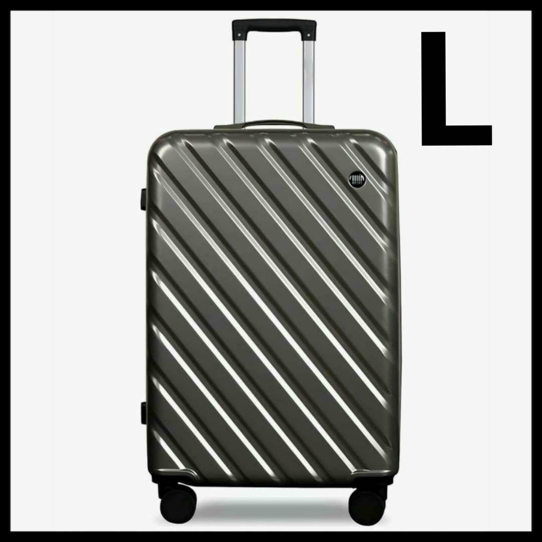新品✔️スーツケース Lサイズ 100L キャリーケース 大容量 TSA グレー