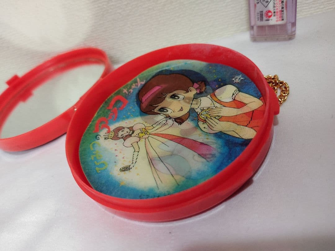 昭和レトロ 当時物 ひみつのアッコちゃん コンパクトミラー ペンダント