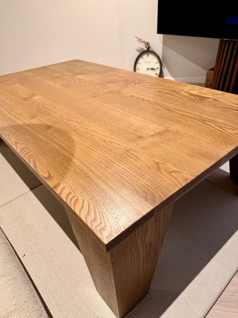 値下げ クマグリー 大きなくりの木のこたつ 渋皮色 （幅140cm・クマグリー）