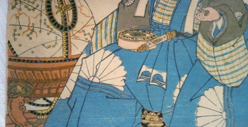 浮世絵、名高百勇傳楠正成、一勇斎国芳画(歌川国芳)弘化元年(1844)出版