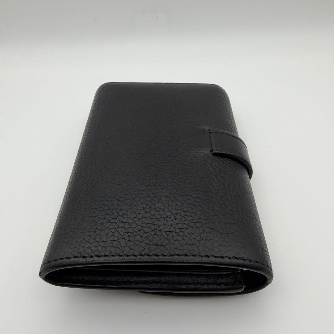 LOEWE ロエベ スモールバーティカルウォレット ファスナー 折財布 黒　美品