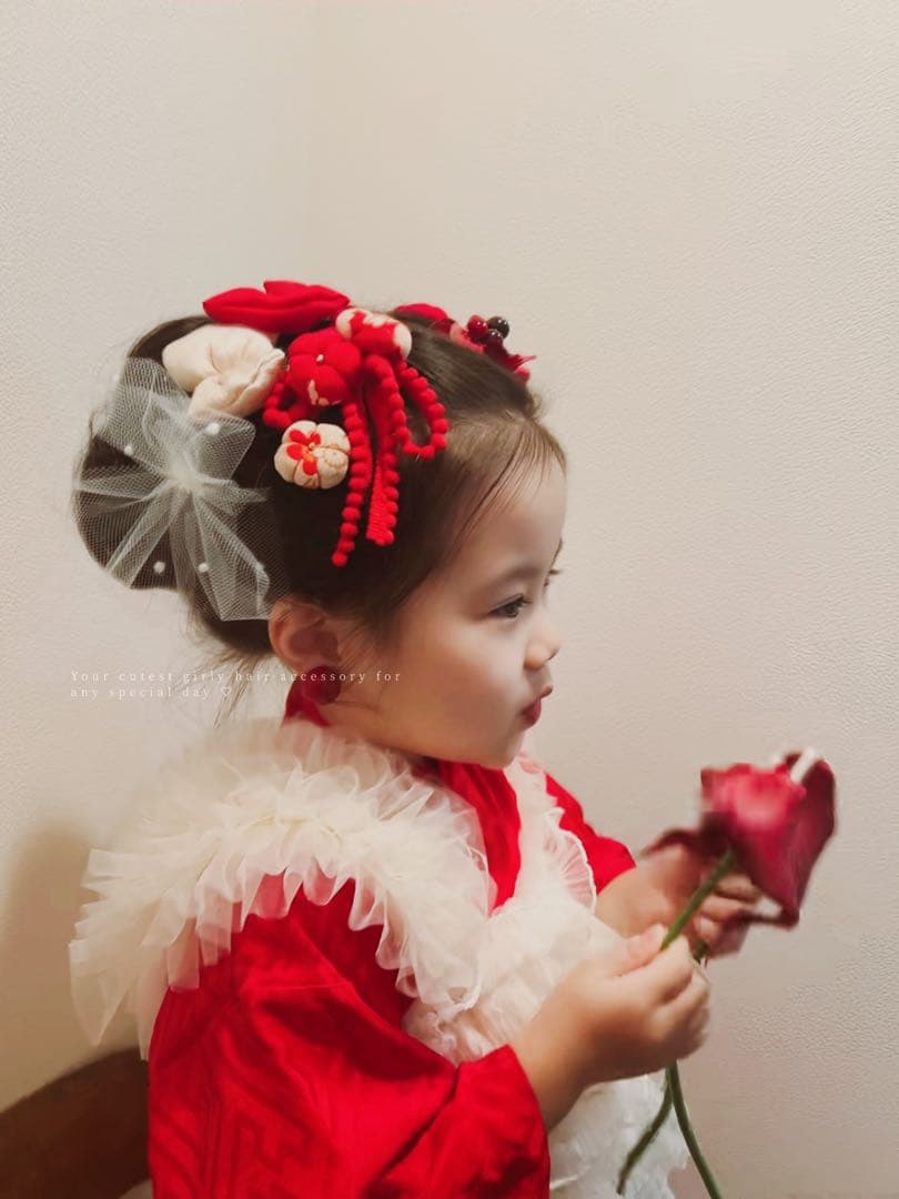 み*う様 七五三　七五三髪飾り　ヘッドドレス　着物髪飾り　リメイク髪飾り　028