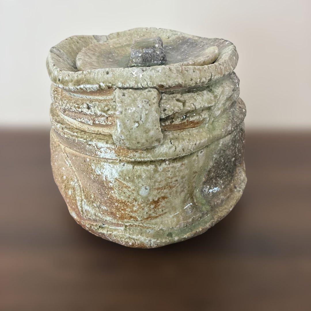 伊賀焼　水差　耳付水指　 井村侊生　伊賀　信楽　茶道具　茶室　茶碗