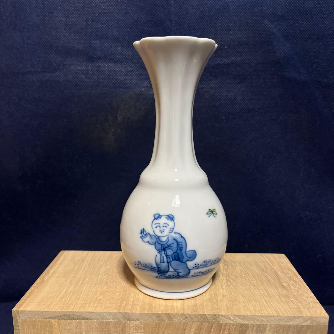 一輪差し／平戸三川内焼／洸祥作／遊遊唐子