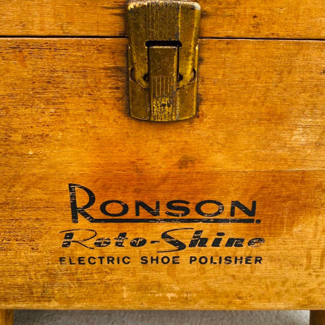 超希少◆Ronson◆1950s英国Shoe shine box シューボックス
