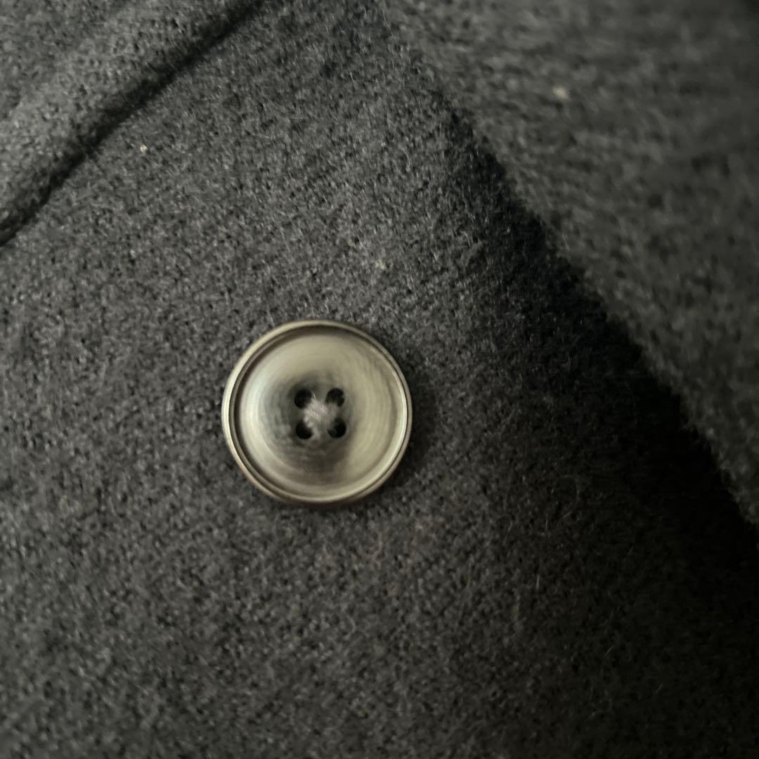 COMOLI 18AWウールショールカラーコートSIZE1