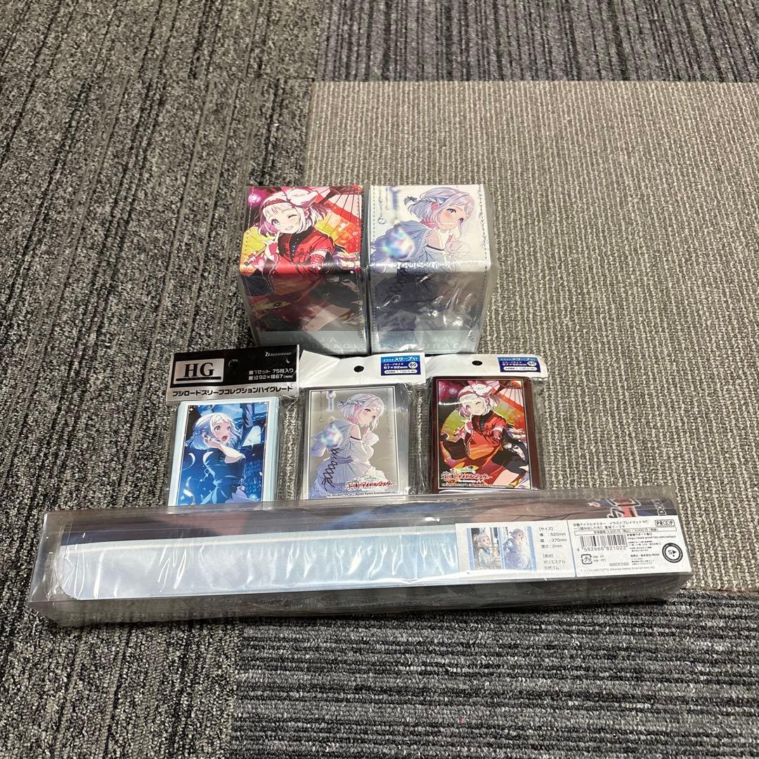 学園アイドルマスター　葛城リーリヤ　スリーブ　デッキケース　マット　まとめ売り