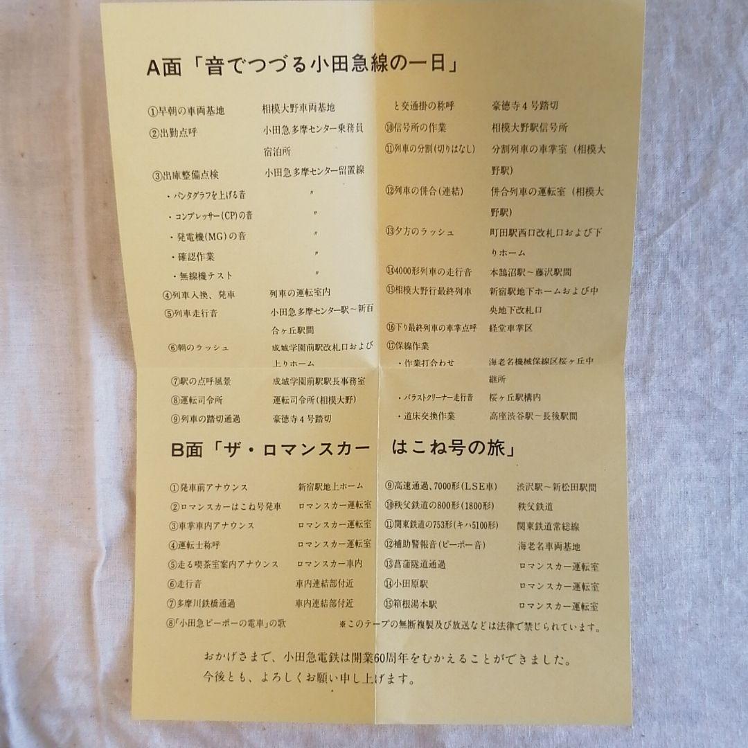 小田急電鉄　開業60周年　カセット付き　記念乗車券