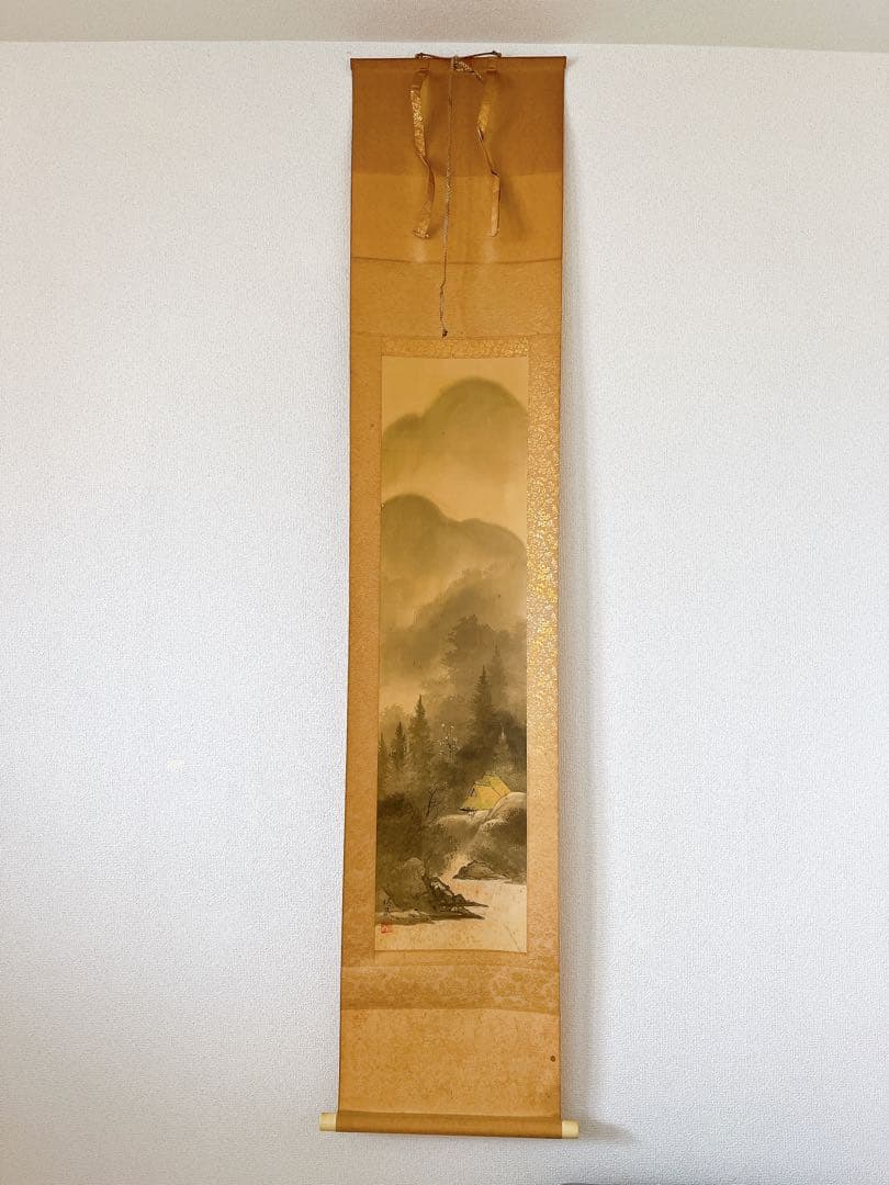 郡賜泉　山水　水墨