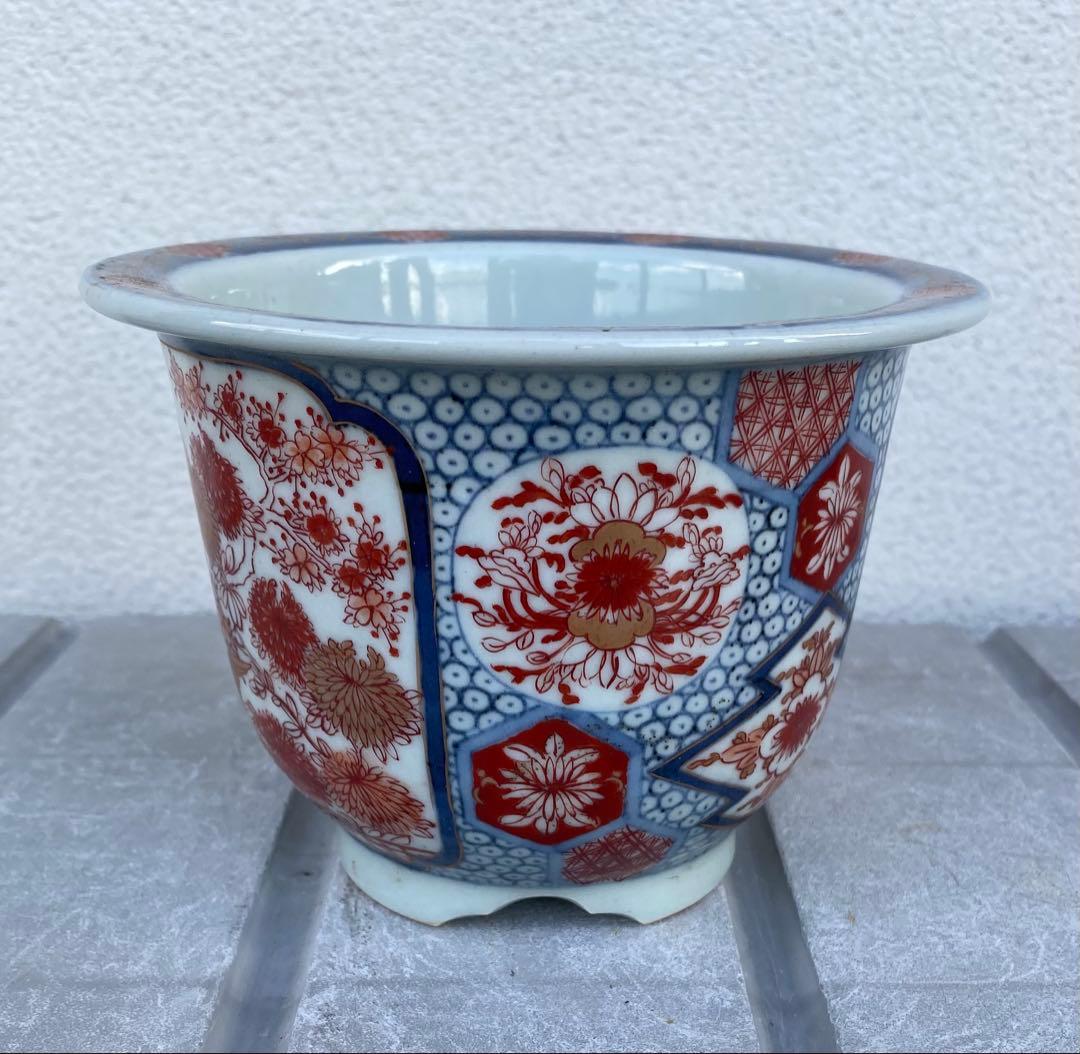 伊万里 丸形 盆栽鉢 植木鉢