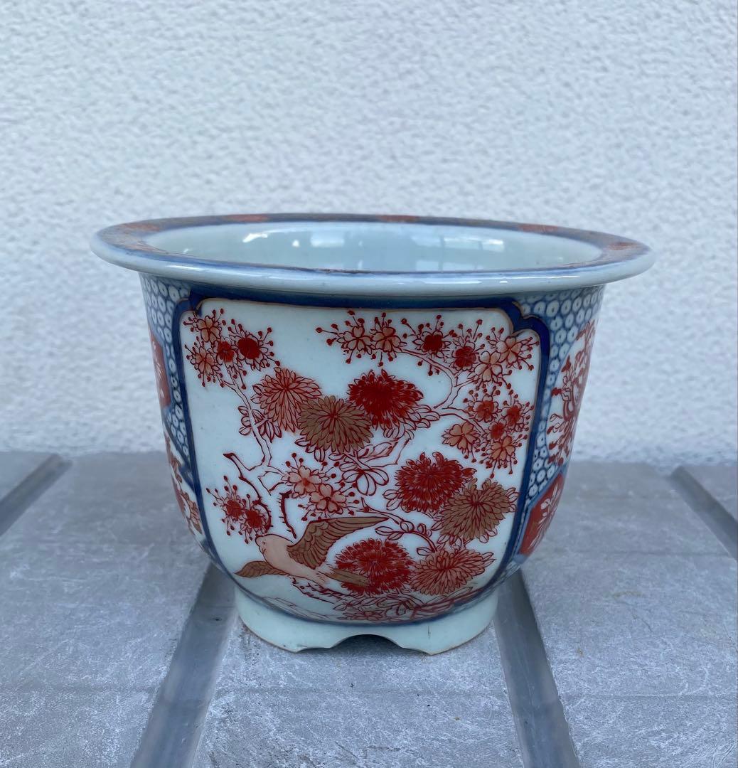 伊万里 丸形 盆栽鉢 植木鉢