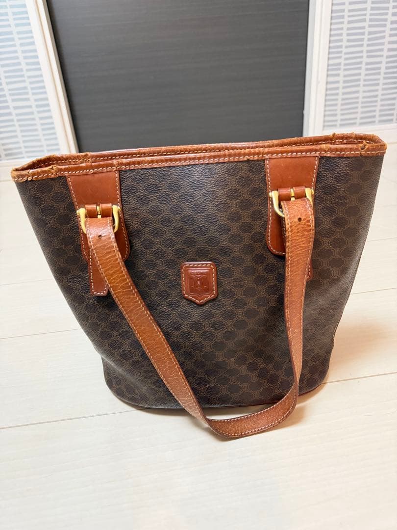 CELINE vintage トートバッグ/マカダムモノグラム