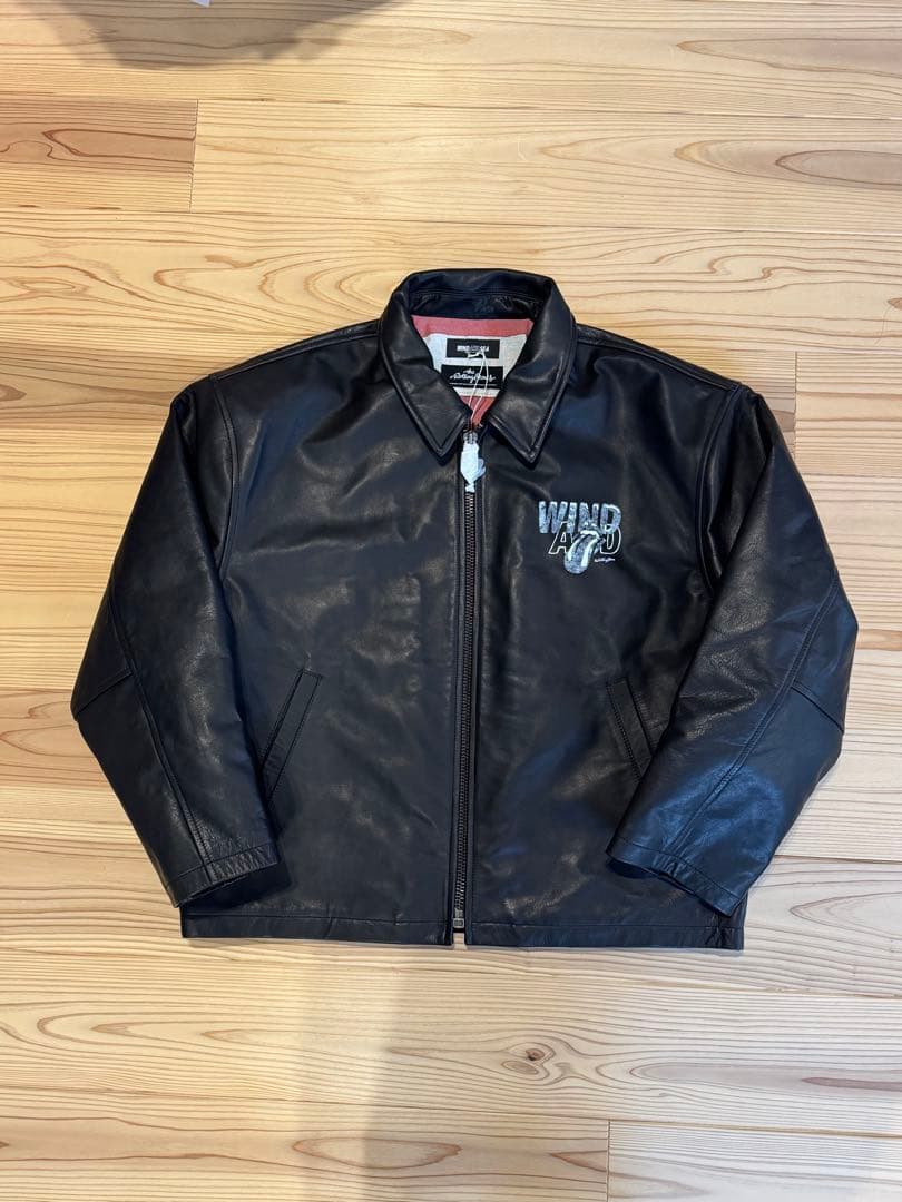 WIND AND SEA x ローリングストーンズレザージャケット　限定15着品