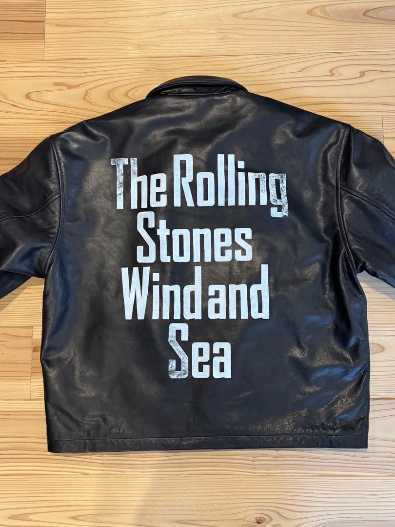 WIND AND SEA x ローリングストーンズレザージャケット　限定15着品