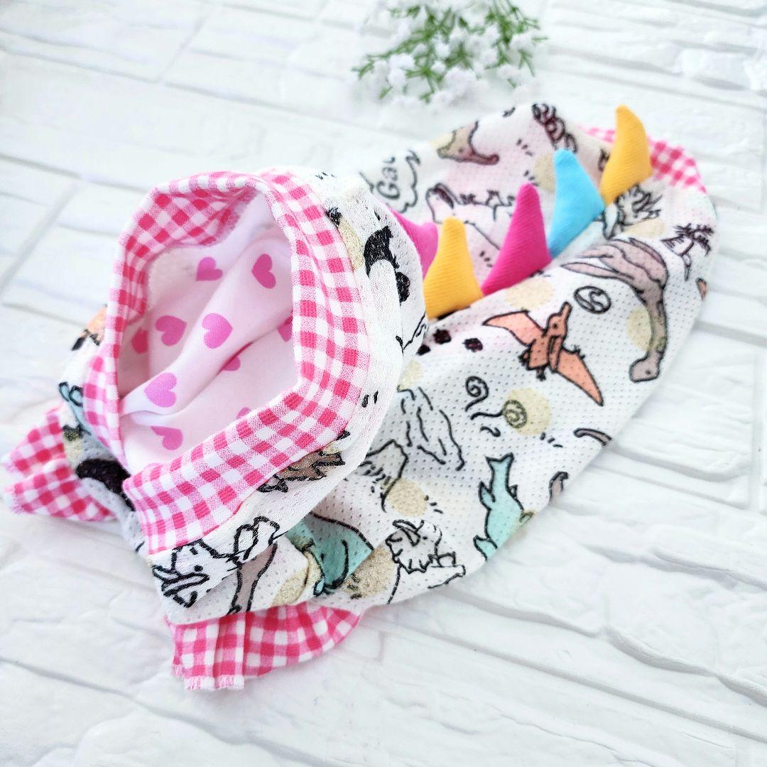 くまちゃん様❤️恐竜♡メッシュ♡金ラメ♡帽子♡タンクトップ♡ハンドメイド犬服