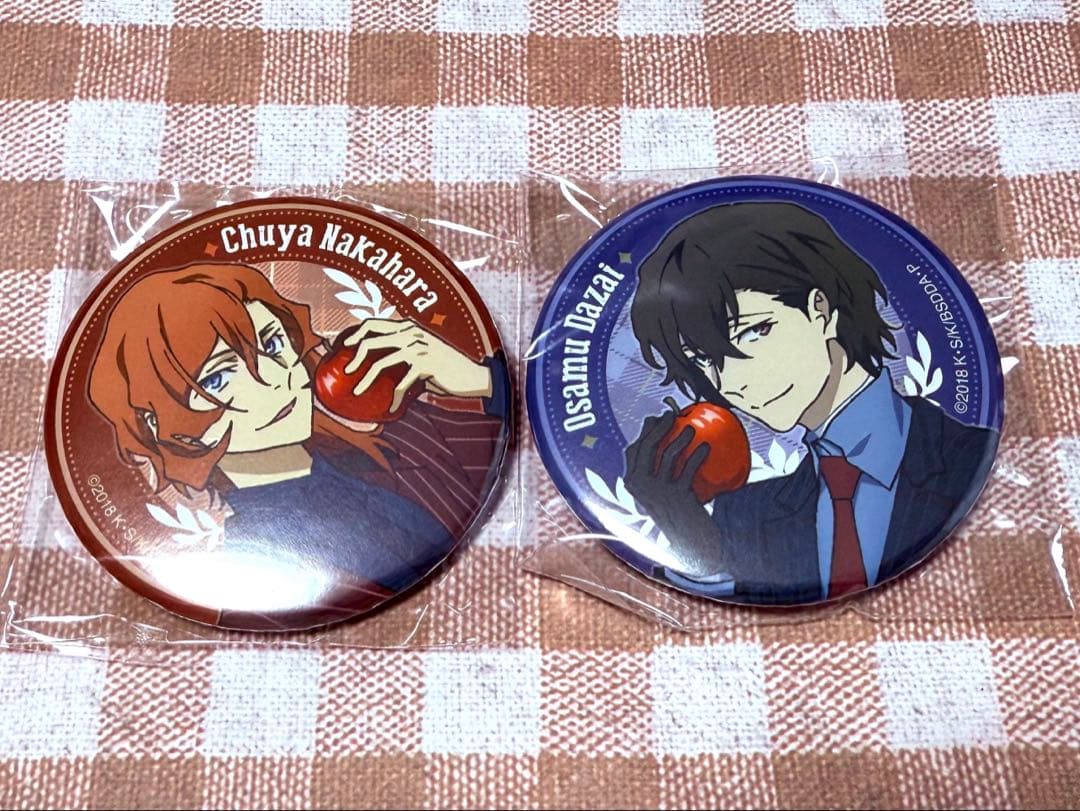 文豪ストレイドッグス 太宰治 中原中也 渋谷マルイ 缶バッジ
