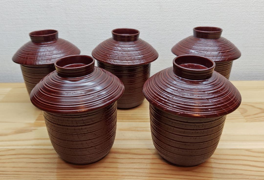 送料込【逢絢亭】茶道具 懐石道具一式セット 山中塗 木製 岡本陽斎 共箱入り