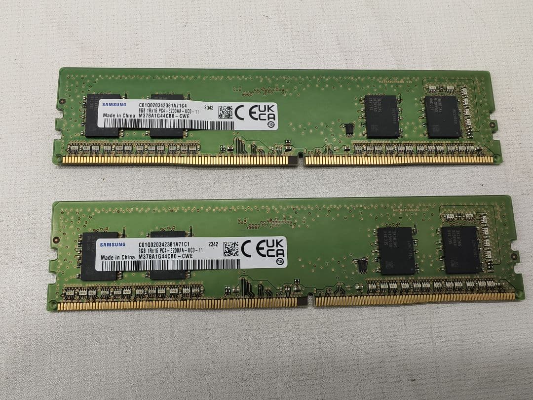 SAMSUNG DDR4 PC4-3200AA-UC011 8GB×2 16GB