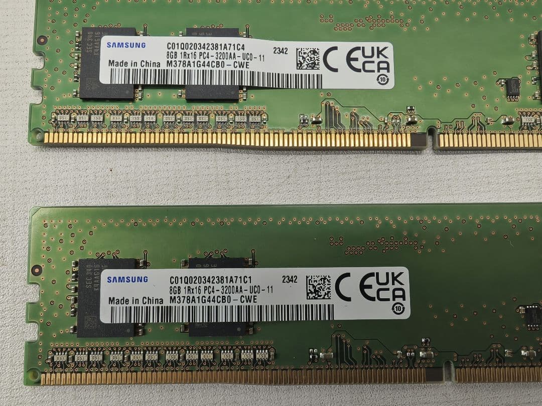 SAMSUNG DDR4 PC4-3200AA-UC011 8GB×2 16GB