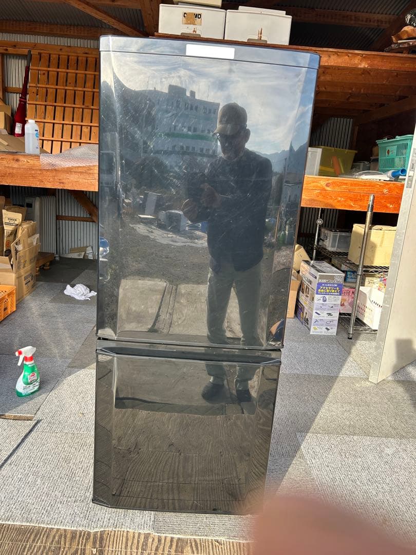 三菱電機　冷蔵庫　冷凍庫　2ドア　146L 黒色