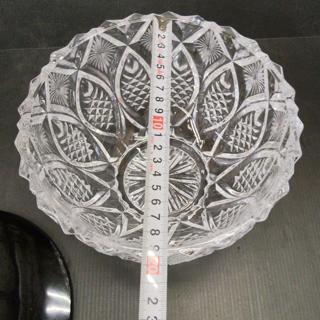 お値下げ 義山 水指 水崎長寿 ギヤマン 茶道具 共箱 切子水指 塗蓋