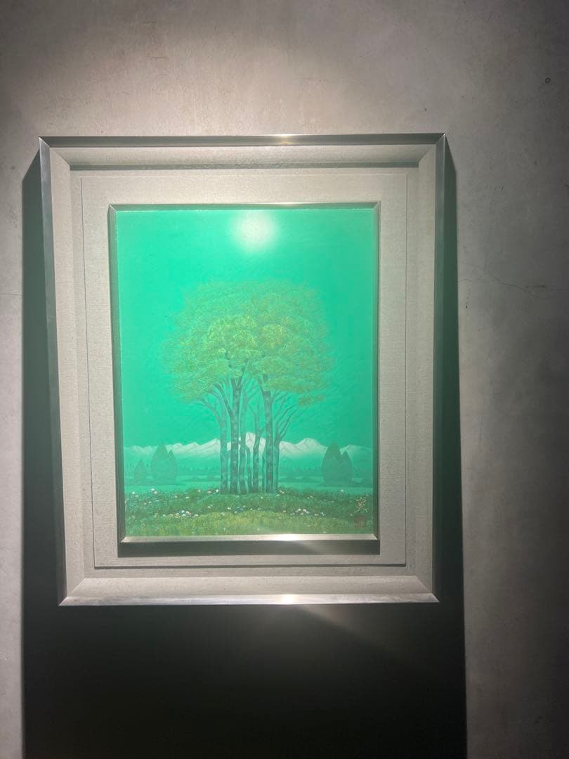 沢田実【信濃早春】肉筆画年鑑150万