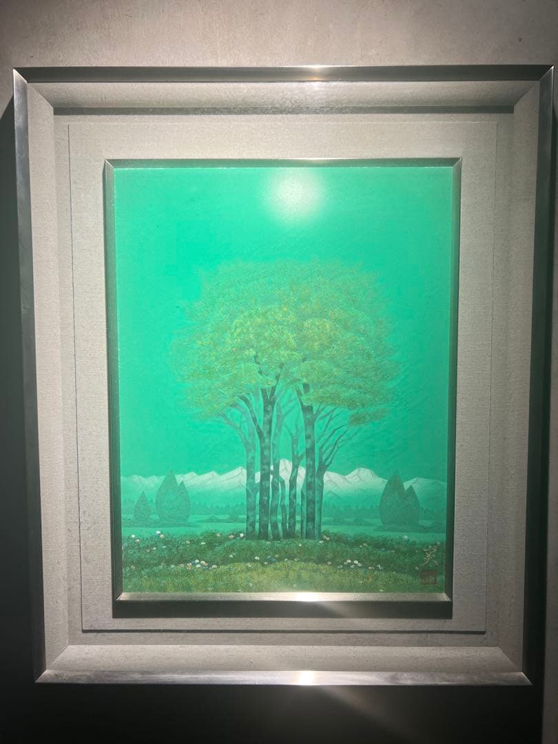 沢田実【信濃早春】肉筆画年鑑150万