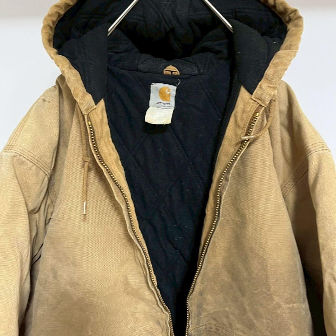 YBJ37【US輸入】Carhartt　アクティブジャケット【2XL相当】茶色