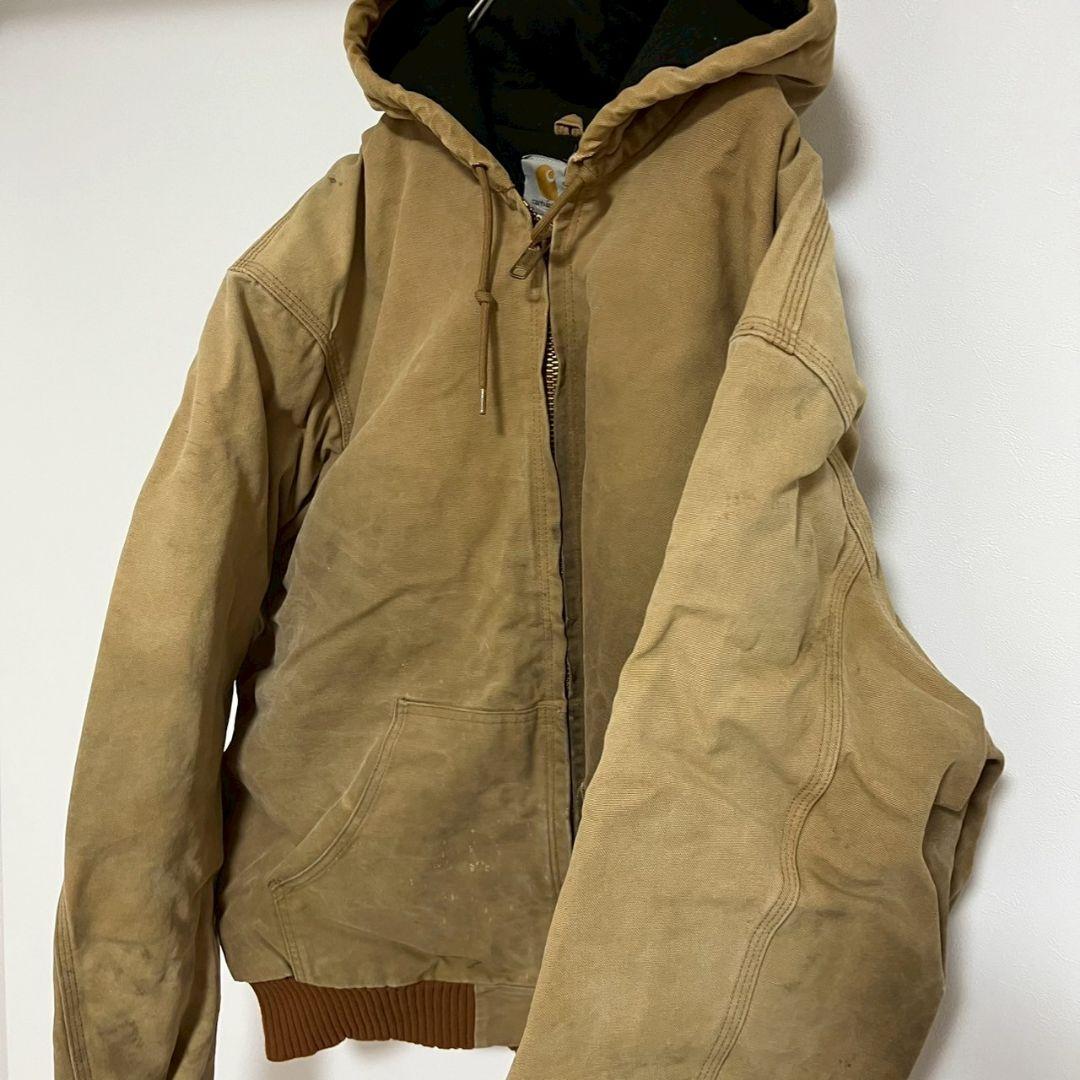 YBJ37【US輸入】Carhartt　アクティブジャケット【2XL相当】茶色