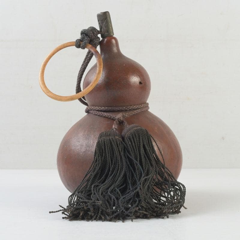 時代提げ物　古瓢箪　徳利　根付　薬入　D　9805