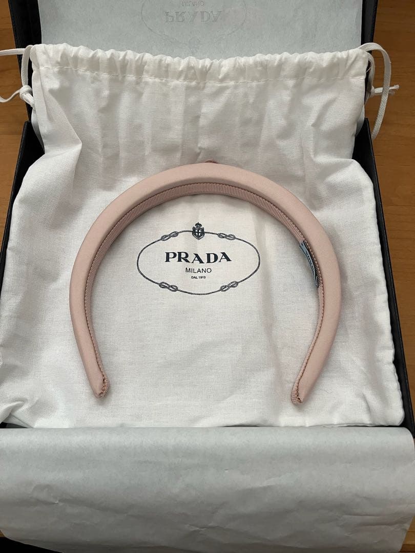 PRADA Re-Nylon ヘッドバンド ピンク　カチューシャ