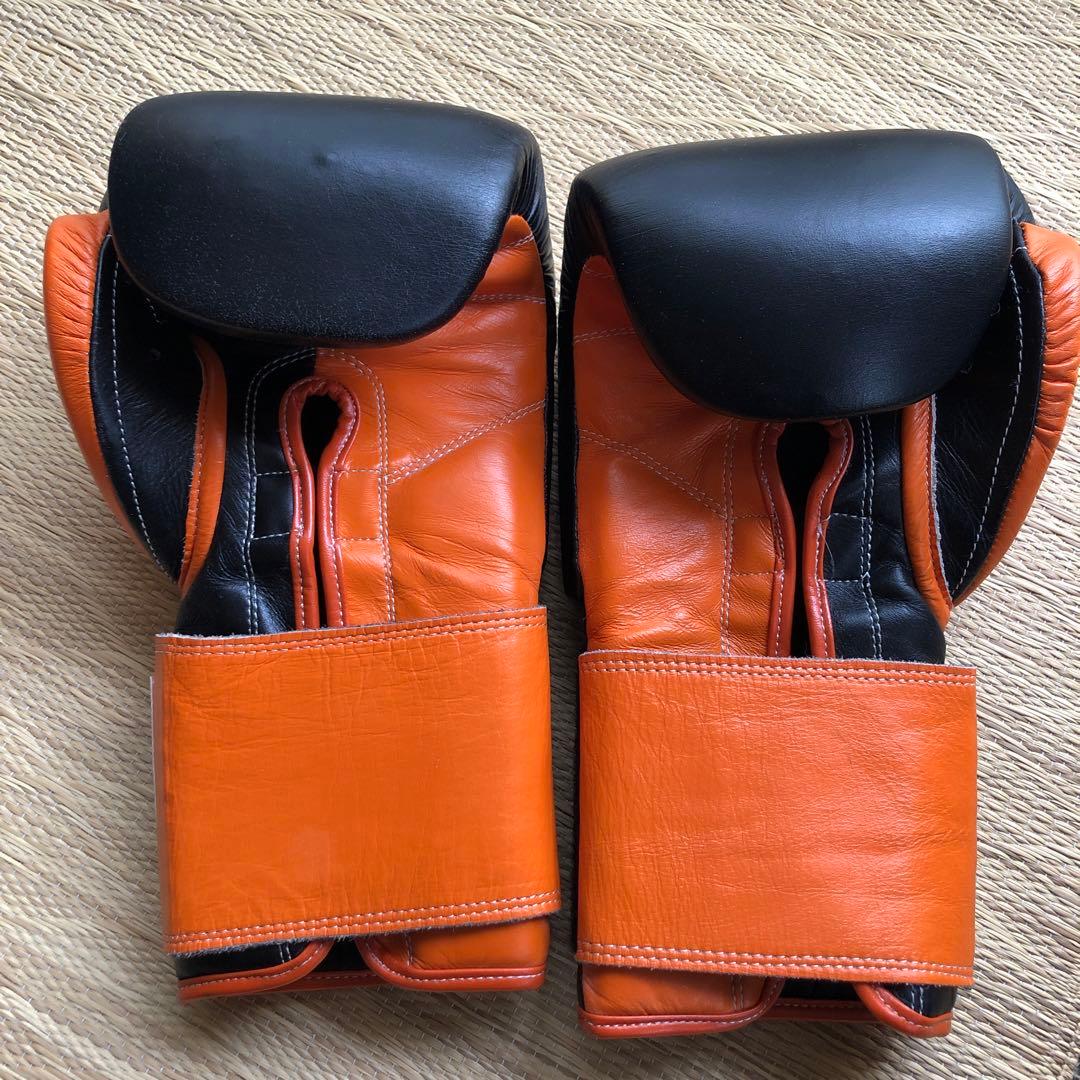 PRIZE RING ボクシンググローブ12ozブラックオレンジ バンテージG付
