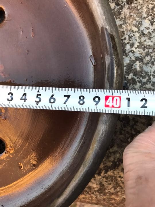 盆栽鉢　時代落款楕円縁入り盆栽鉢40.5x30.5x5cm支那鉢　和鉢