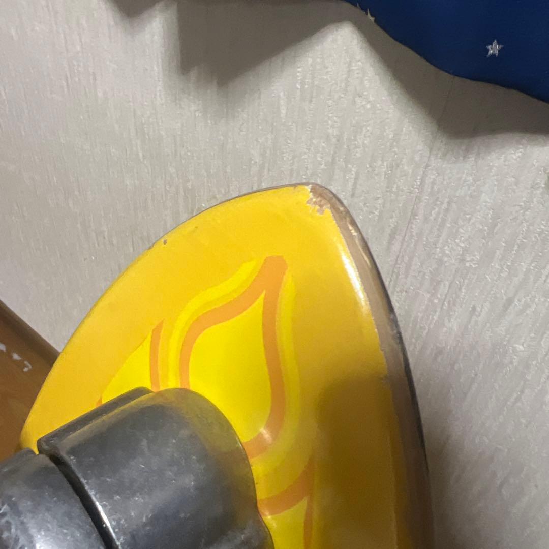 YOW イエロー 波模様 サーフスケート