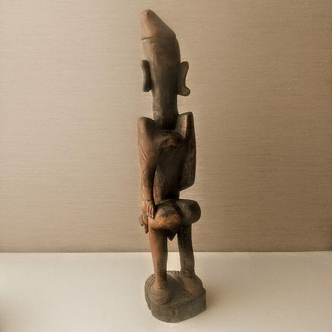 【驚異の人体表現】ヴィンテージ アフリカ彫刻 45cm プリミティブアート