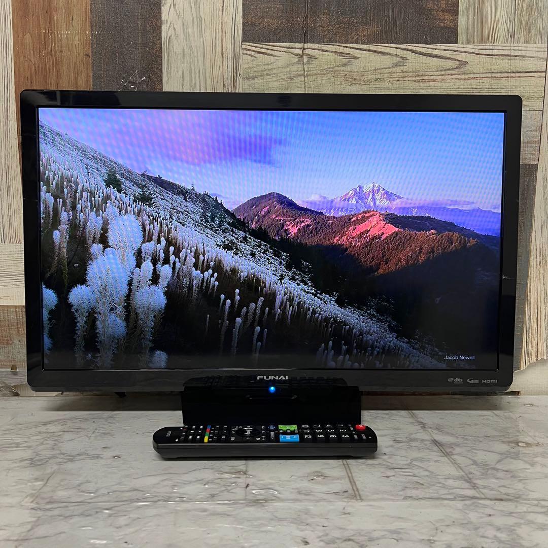 即日受渡❣️全国送料込4年前購入フナイ24型液晶テレビWチューナ搭載HDMI×3