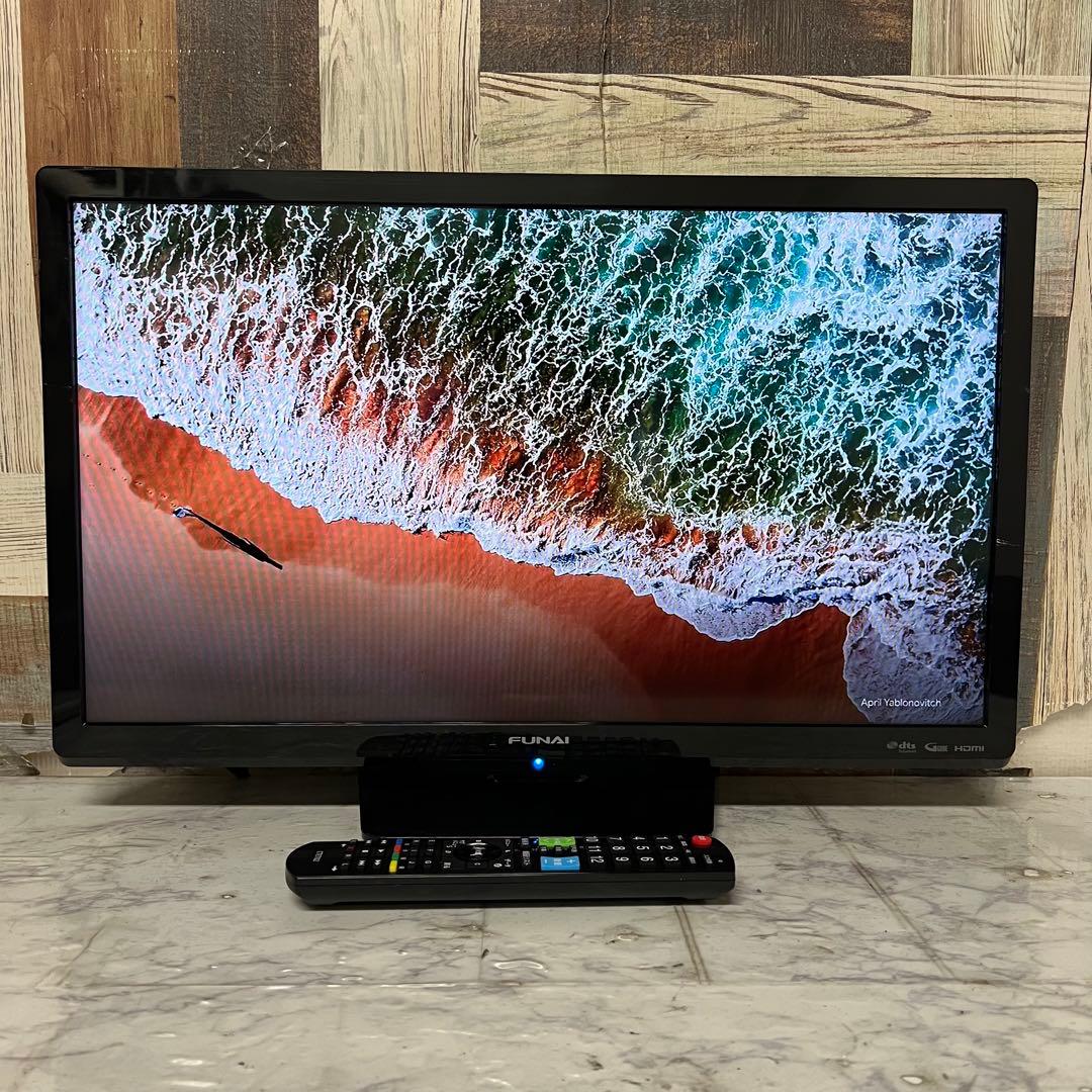 即日受渡❣️全国送料込4年前購入フナイ24型液晶テレビWチューナ搭載HDMI×3