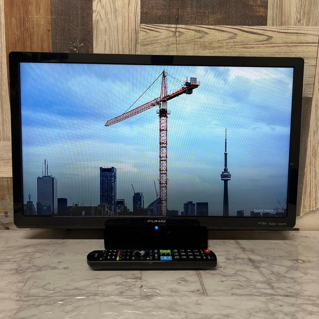 即日受渡❣️全国送料込4年前購入フナイ24型液晶テレビWチューナ搭載HDMI×3