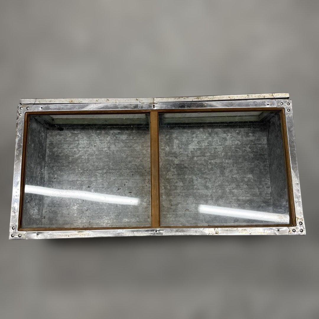 昭和レトロ 駄菓子屋 ブリキガラスショーケース ディスプレイラック 飾り棚