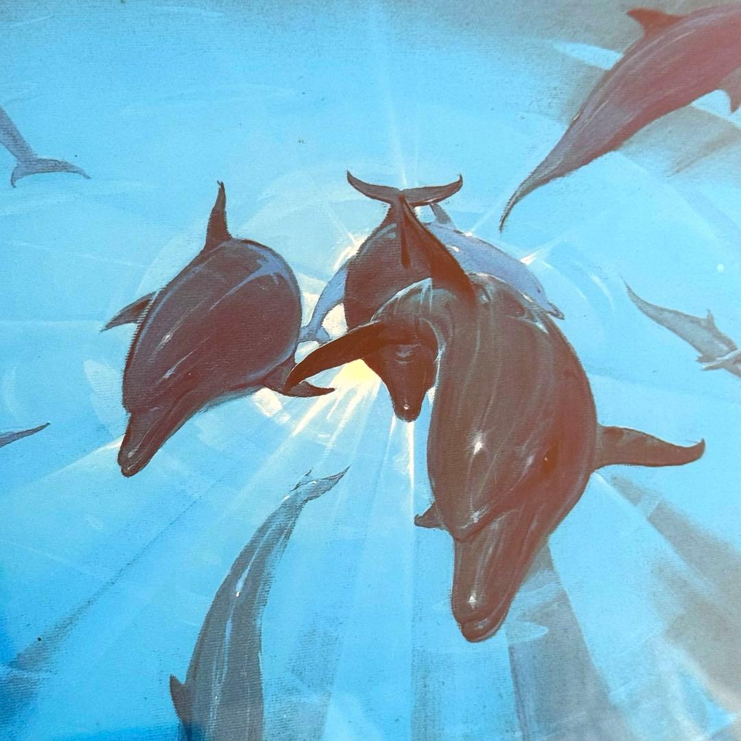 ジョン・ピトレー 「フリーダム」 直筆サイン有 マリンアート イルカ