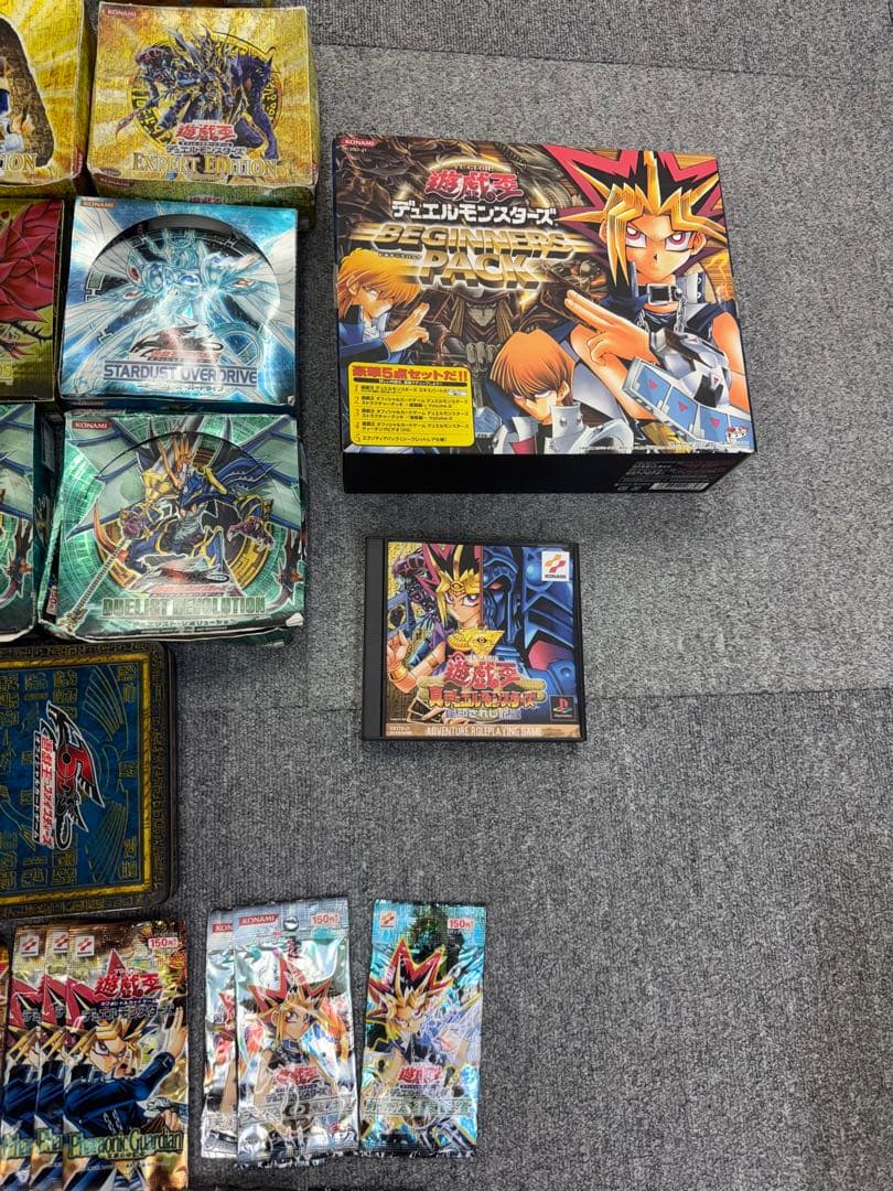 遊戯王　空ボックス　空パック　缶　ゲーム　まとめ　ビギナーズパック