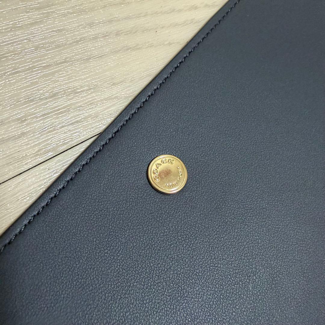 COACH チェリー さくらんぼ シグネチャー ノートブック 手帳カバー 青