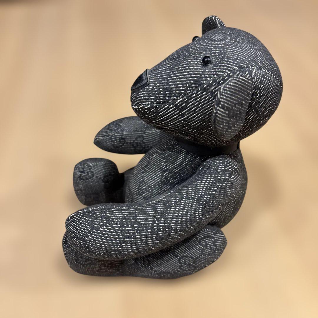 ☆12/25までの限定価格☆GUCCI 黒いデニム風クマ型ぬいぐるみ