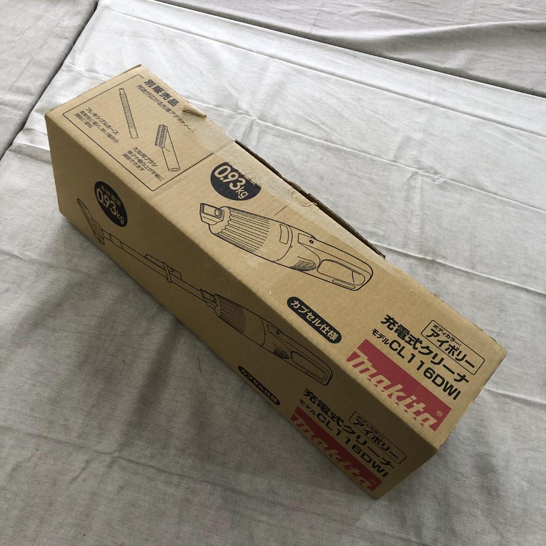 未使用 マキタ 充電式クリーナ バッテリ内蔵式 CL116DWI